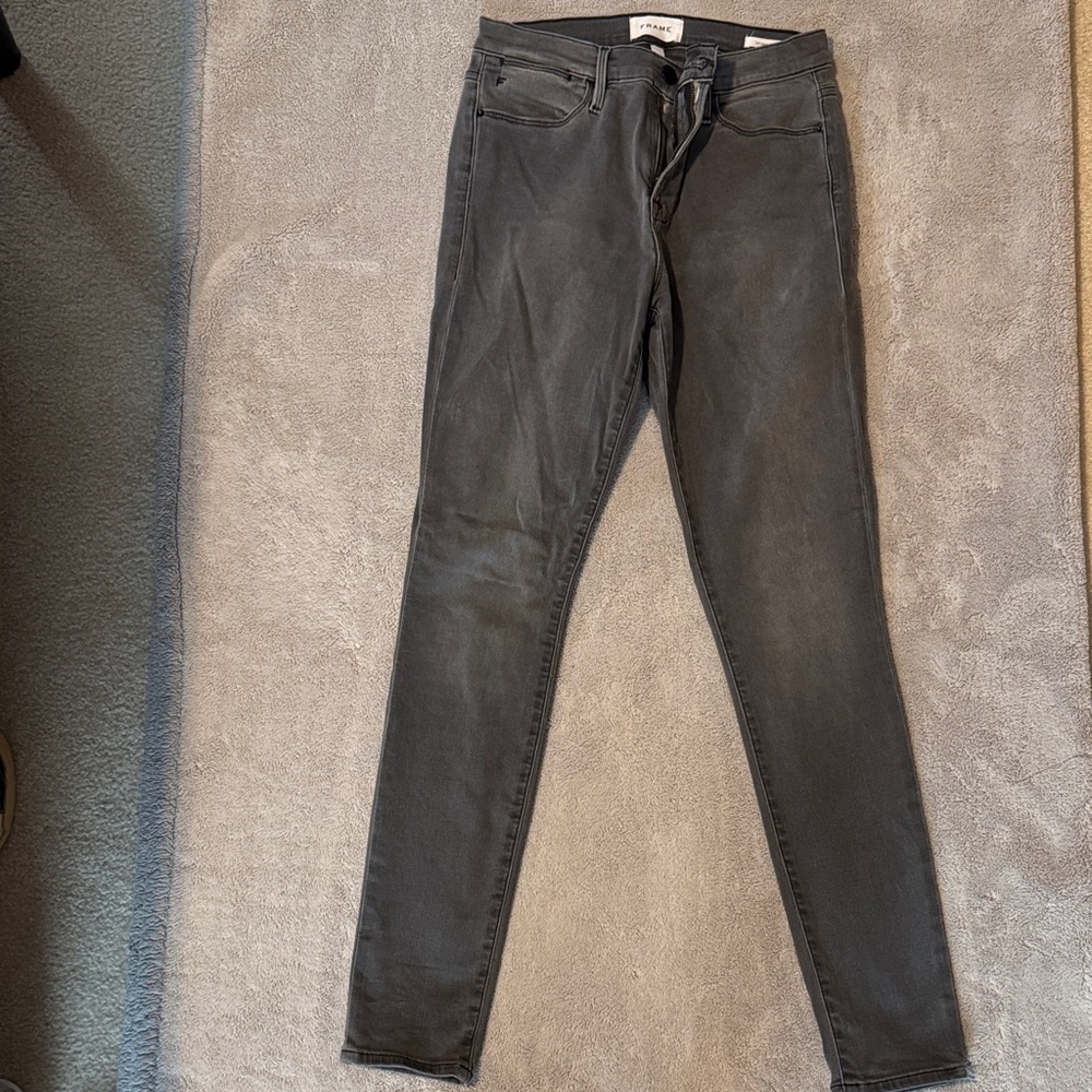 Frame Denim Black Skinny Jeans